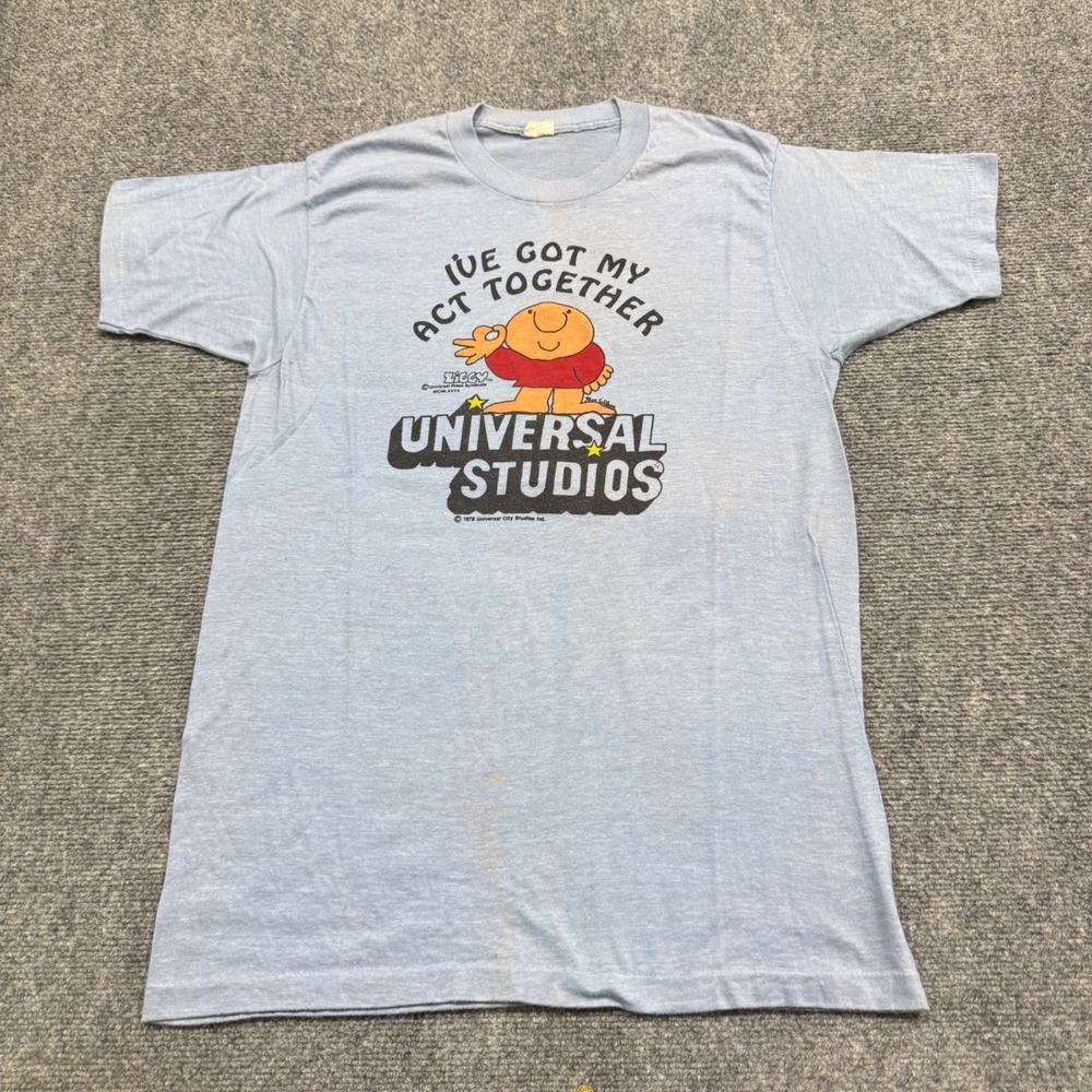 VTG 80s Universal Studios T-shirt Men's L I've Got my Act Together Single Stitch